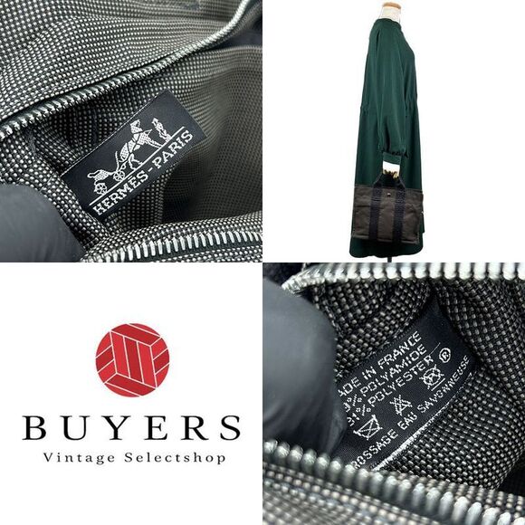 Hermes Tote PM Her Line Gray New Hardware Handbags Canvas Daily Use Casual - Picture 6 of 6